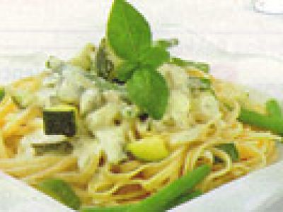 Linguini met groenten