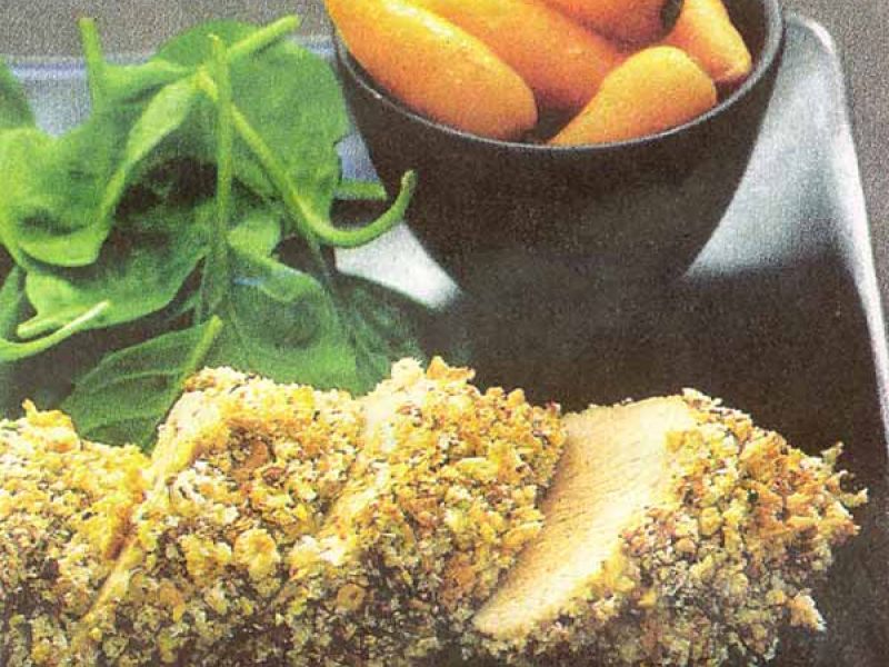 Lamsfilet met peper en pistachenoten