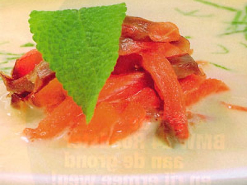 Aspergesoep met zalm