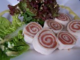 Gerookte zalmrolletjes