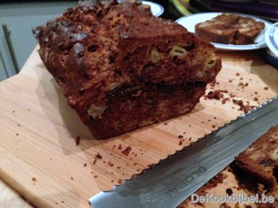 Cake met appel en chocolade