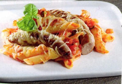 Pastagratin met chipolata Pastagratin met chipolata