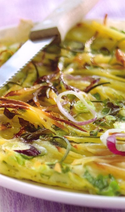 Aardappelomelet met rozemarijn Aardappelomelet met rozemarijn