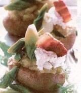 Aardappel met prei en pancetta