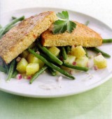 Aardappel-bonen salade met Alpro burger