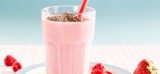 Frambozen Aardbei Smoothie met muësli
