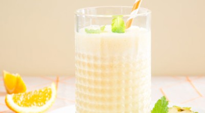 Abrikozen – sinaasappel walnoten smoothie  