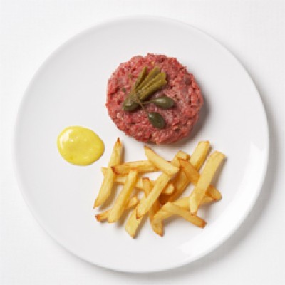 Américain met frieten