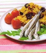 Risotto van tomaat met verse ansjovis