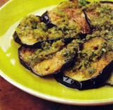 Aubergines met Arabische pesto