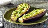 Aubergines met sausje van shiro miso
