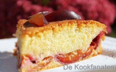Biscuit met blauwe pruimen