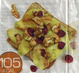 Volkoren toast met appel, veenbessen en noten
