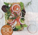 Broodje met zalm en sla