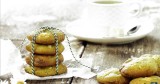Boterkoekjes met Macha en witte chocolade