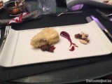 Brie-notenkroketje met vijgencompote en lauwe Luikse siroop