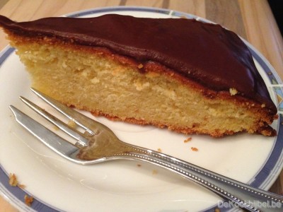 Cake met chocoladekoko ganache