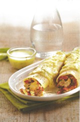 Cannelloni met shiitake, chorizo en roomsausje met salie