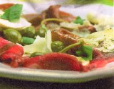 Carpaccio met champignons en kappertjes