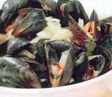 Mosselen met gember, venkel en peer