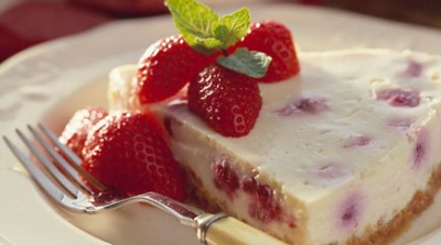 Cheesecake, speculaas en rode vruchten