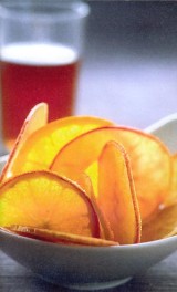 Chips van appel en sinaasappel