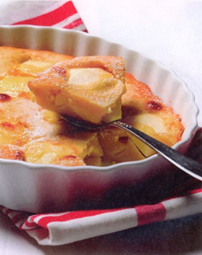 Clafoutis van peer met Poire Williams
