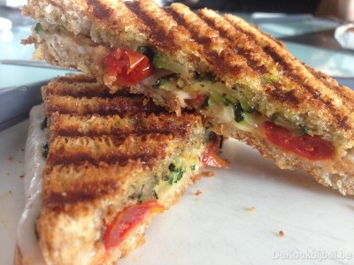 Geitenkaas, Croque, Tomaat, Courgette