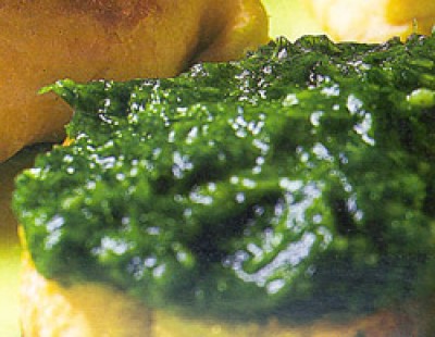 Crostini met peterseliepesto