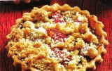 Rabarber-Frambozen crumble