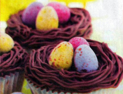 Paasnest cupcakes