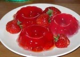 Gelei van aardbeien en Campari