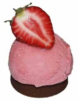 Aardbei ijsjes