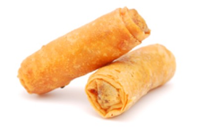 Zoete loempia met wortel en peer