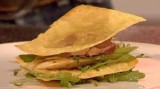 Mille-feuille van gerookte eend