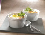 Oeuf cocotte met zoete aardappel en comtékaas