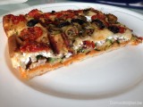 Focaccia met gegrilde courgette en geitenkaas