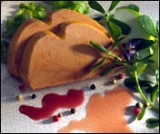 Foie gras met camparisaus