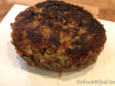 Provencaals gehaktbrood met fettucine pasta