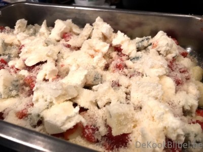 Gegratineerde gnocchi met vier kazen
