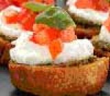Bruschetta met gegrilde courgettes