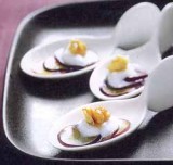 Carpaccio van Leopoldsdruiven met verse geitenkaas