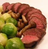 Hazerugfilets met spruitjesmousse en mosterd