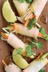 Springrolls van heilbot