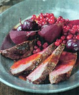 Hertenfilet met herfstfruit