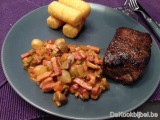 Hertensteak met jagersaus kroketjes