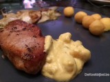 Iberico oester met gebraiseerd witloof en Blackwell
