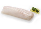 Kabeljauwhaasje met groene asperges, varkensschenkel, citroen en tijmsaus