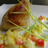Kip met aardappelrisotto