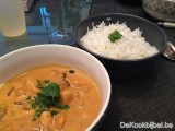 Kip met currysaus, shitake